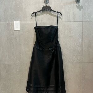 Dessy Collection Strapless Black Dress